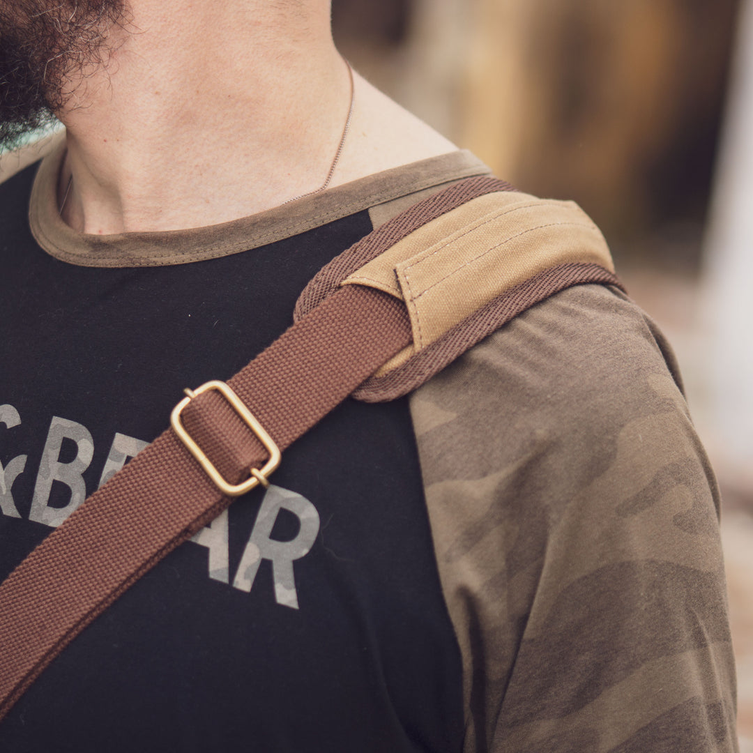 Ryan Shoulder Pad Waxed canvas